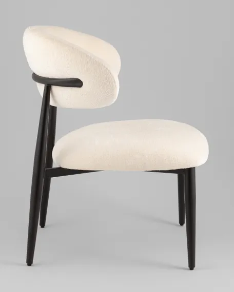 Кресло лаунж Ayla молочный