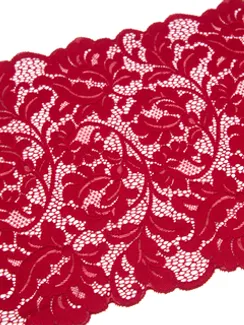 03-200 Кружево эластичное 22 см, темно-красный