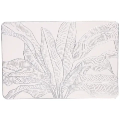 Салфетка на стол 30*45см «Папоротник» серебро