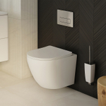 Унитаз подвесной безободковый IDDIS BLARNSEi25 "Blanko" сиденье дюропласт, микролифт