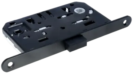 Защелка межкомнатная M1895 BL с ответной планкой, магнитная сантехническая, цвет черный