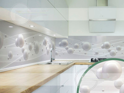 Кухонный фартук Жемчужные сферы 3000х600 мм