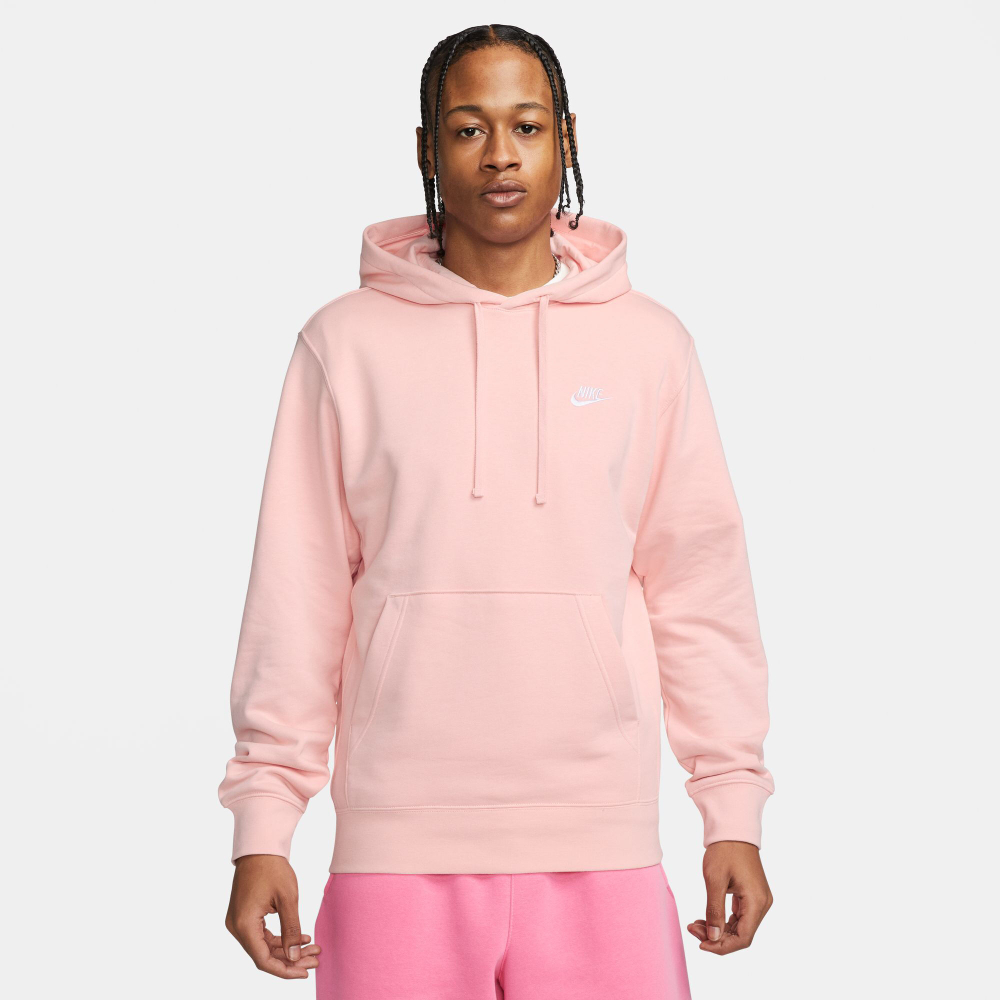 Мужская кофта теннисная Nike Sportswear Club Hoody Men - Pink