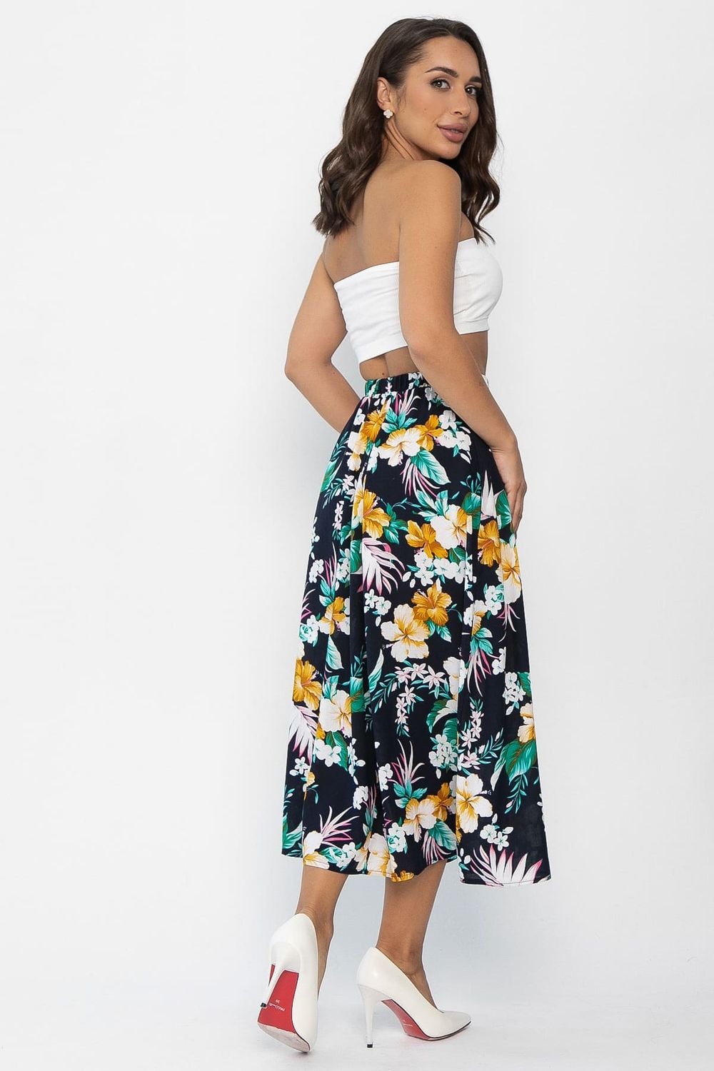 Юбка Льюис (цветы) Ю14022-10М LT Collection