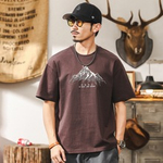 Футболка для мужчин с короткими рукавами вышивка Ri zhao Jing han. Плотность хлопка 230g