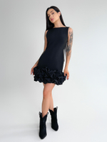 Платье AiZmode 04 укороченное с открытой спиной и воланом