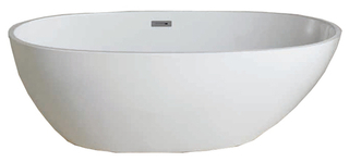 Ванна акриловая Azario LEEDS 1690*850*570, свободностоящая, в комплекте с сифоном и металлической рамой