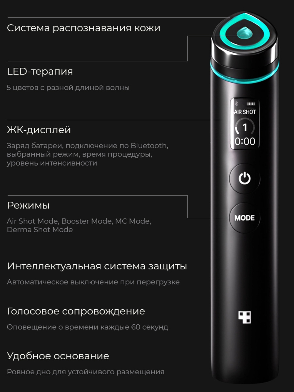 MEDICUBE Микротоковый аппарат для ухода за кожей AGE-R Booster Pro Pink