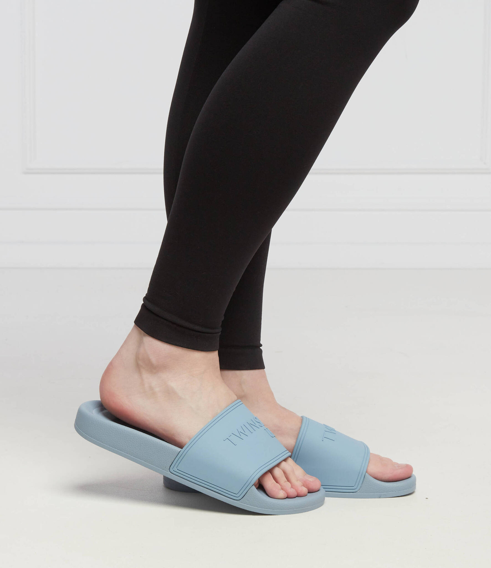 шлепанцы ciabattina Twinset U&B - голубой(221LMPZDD)