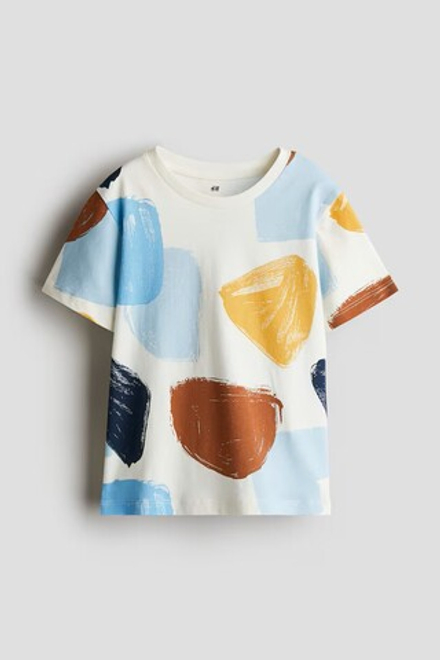 H&M Футболка с принтом, белый