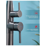 Смеситель для ванны напольный Raglo R20.33.09, графит