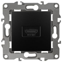 12-3114-05 ЭРА Розетка HDMI, IP20, Эра12, антрацит | Без бренда
