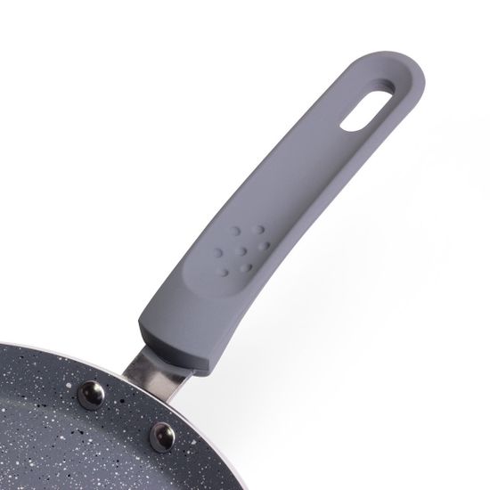 Сковорода блинная 24 см. из алюминия Kamille KM-4206GR (индукция) с мраморным покрытием