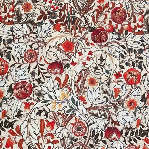 В ПУТИ, ЦВЕТОЧНЫЙ ВИХРЬ В СТИЛЕ У. МОРРИСА. 100% хлопок