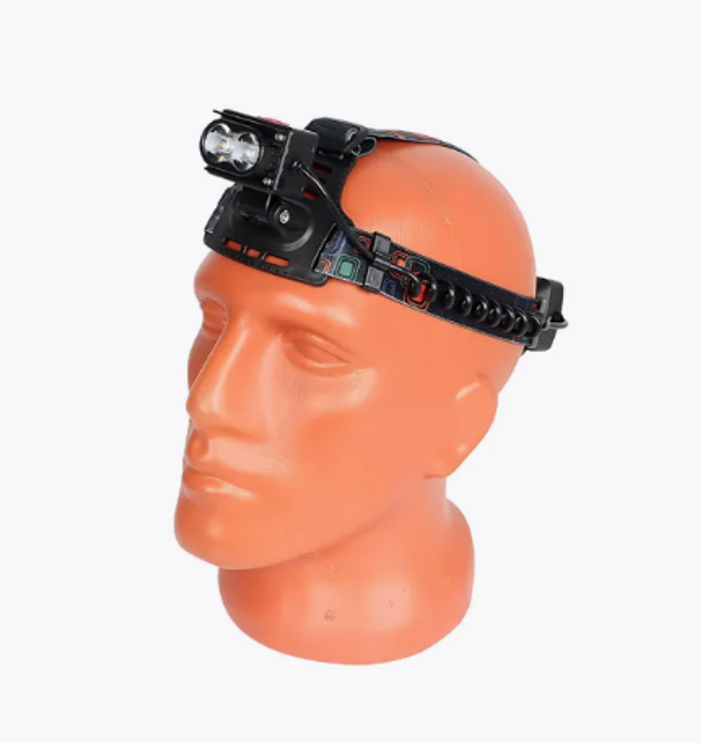 Фонарь налобный светодиодный 2 диода АКБ от USB YYC-K29-1