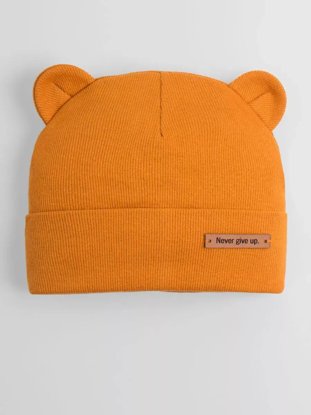 Шапка детская с ушками на осень