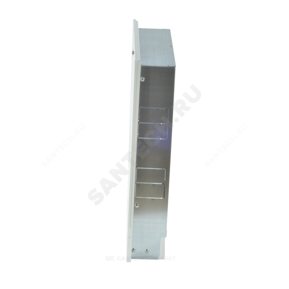 Шкаф коллекторный встраиваемый сталь ШРВ-4 850х120-180х648-711мм RAL 9016 (Белый) Wester 0-32-1130