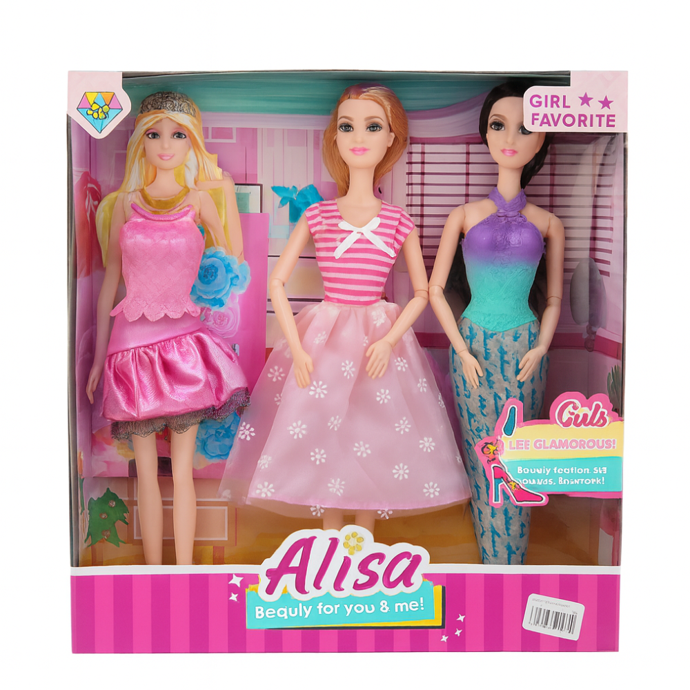 Кукла барби Emily в текстильном платье