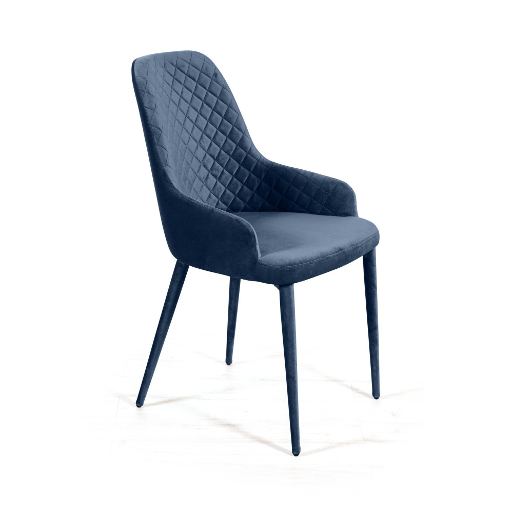 Стул Douglas ромб, бархат синий 29