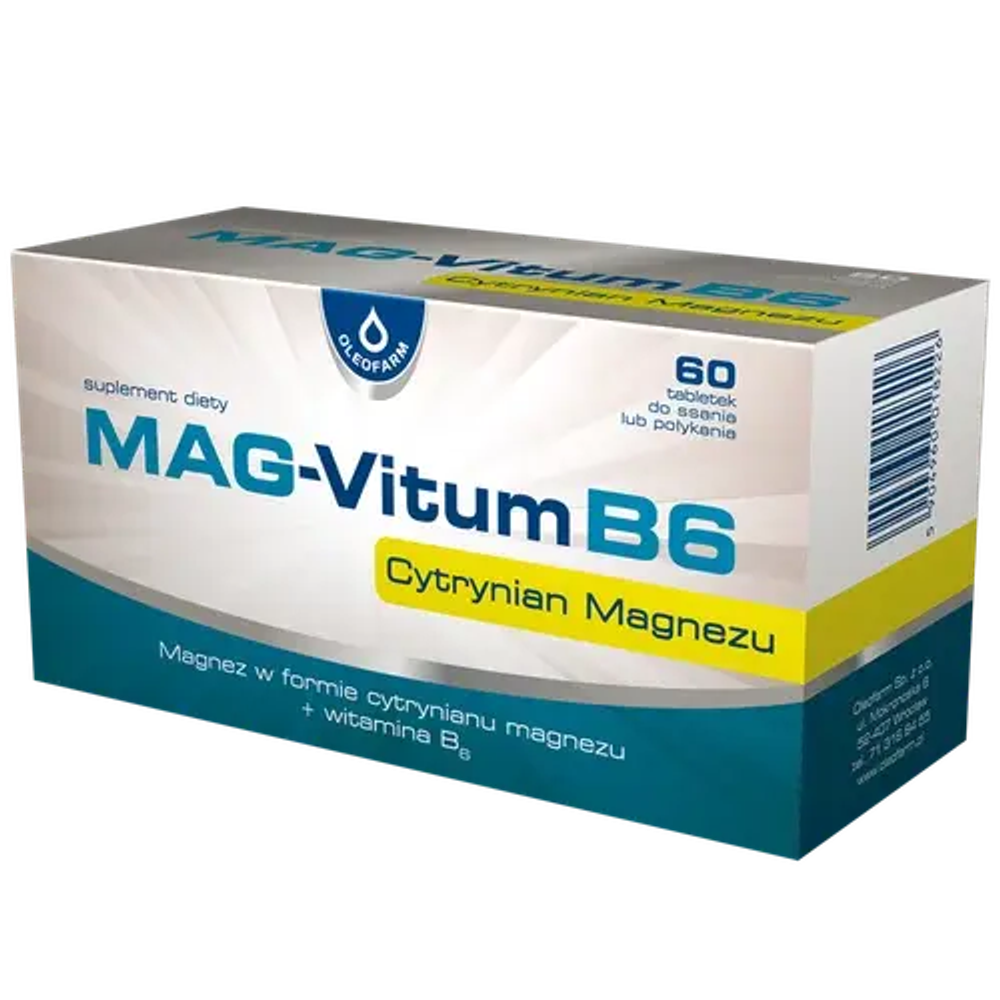 Маг-Витум B6 - 60 таблеток для рассасывания или глотания