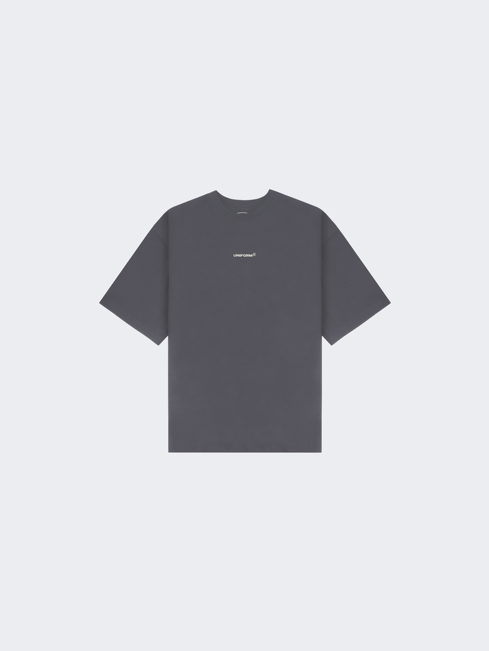Футболка UNIFORM Heavy minilogo, Графит/белый