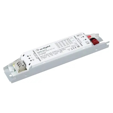 Блок питания ARJ-LG-40-LINEAR-PFC-HV (40W, 40-200V, 0.2-0.35A) (Arlight, IP20 Металл, 5 лет) 047428