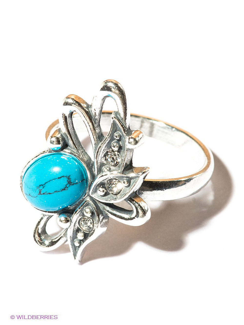 "Арагау" кольцо в серебряном покрытии из коллекции "Самоцветы" от Jenavi