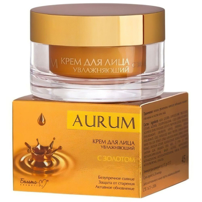 AURUM Крем для лица увлажняющий с золотом 45г