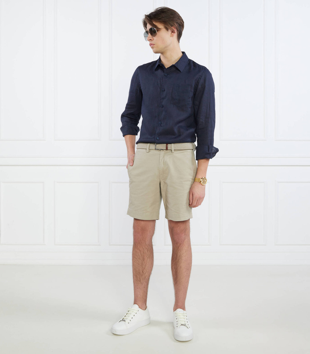 Льняная рубашка LS ISLAND GUESS - темно-синий (M2YH44 WERX0)