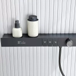 Душевая система Black&White Gravity GH9025NGM оружейная сталь
