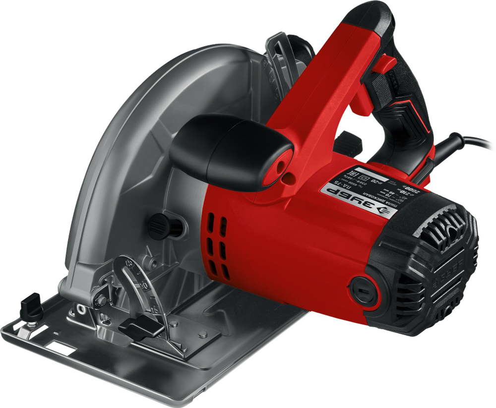 Пила циркулярная ЗУБР ПД-75, глубина пропила 70мм, мощность 2кВт