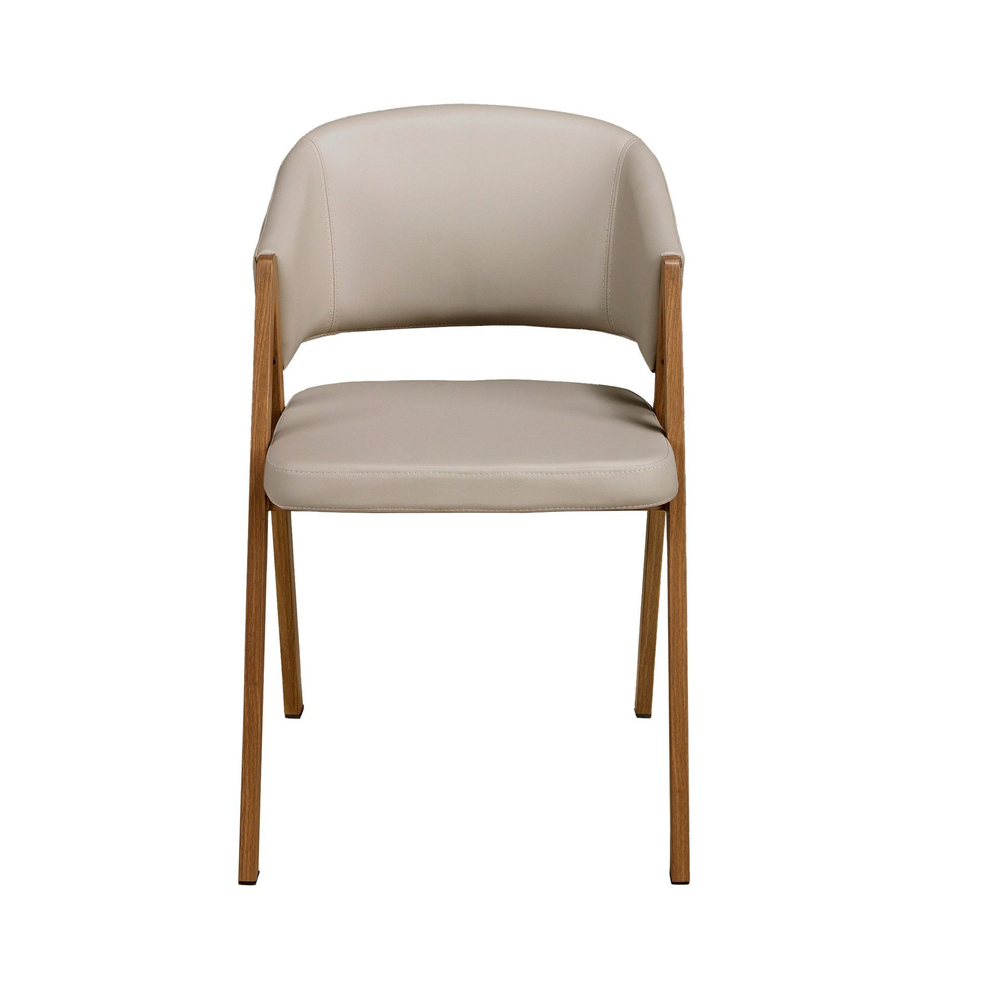 Стул из экокожи цвета норки модель 4163