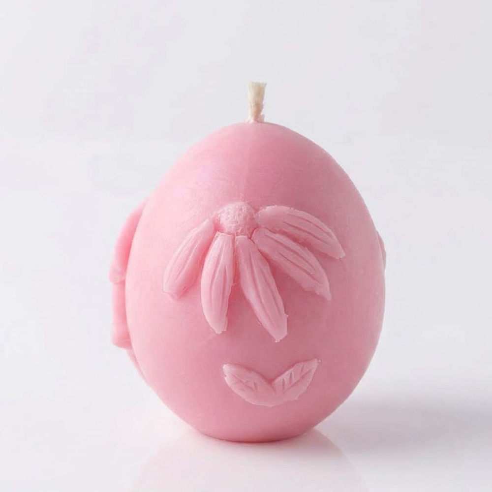 Свеча Яйцо пасхальное розовое