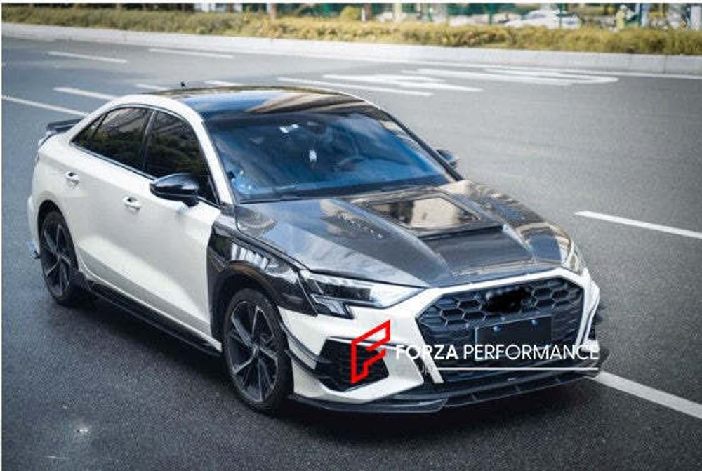 Карбоновый обвес для AUDI A3 S3 RS3 2021+ Ауди аэродинамический обвес