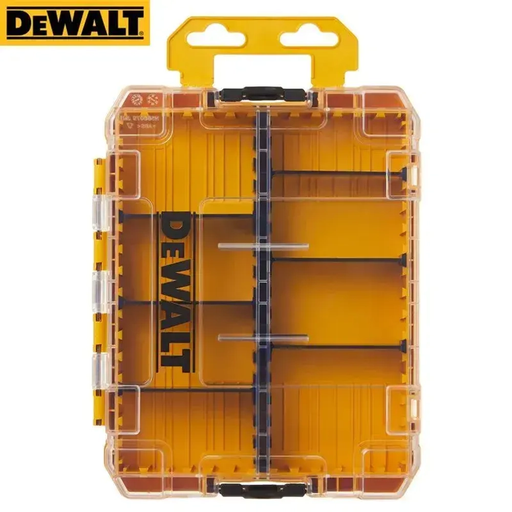 DEWALT DWAN2190 TSTAK Набор инструментов Прозрачная крышка боковой замок удобный для подключения небольших инструментов и аксессуаров съемный отсек