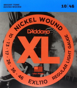 Струны D`Addario EXL110 (Electric) Никель