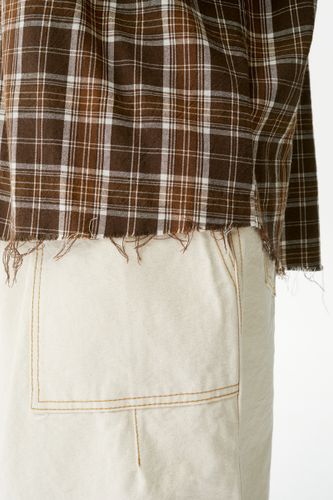 Коричневая рубашка в клетку Dover