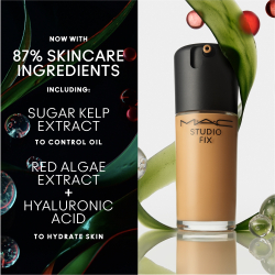 MAC Cosmetics Mini Studio Fix Fluid SPF 15 24HR Matte Foundation + Oil Control - Матирующая тональная основа SPF 15, 15 ml