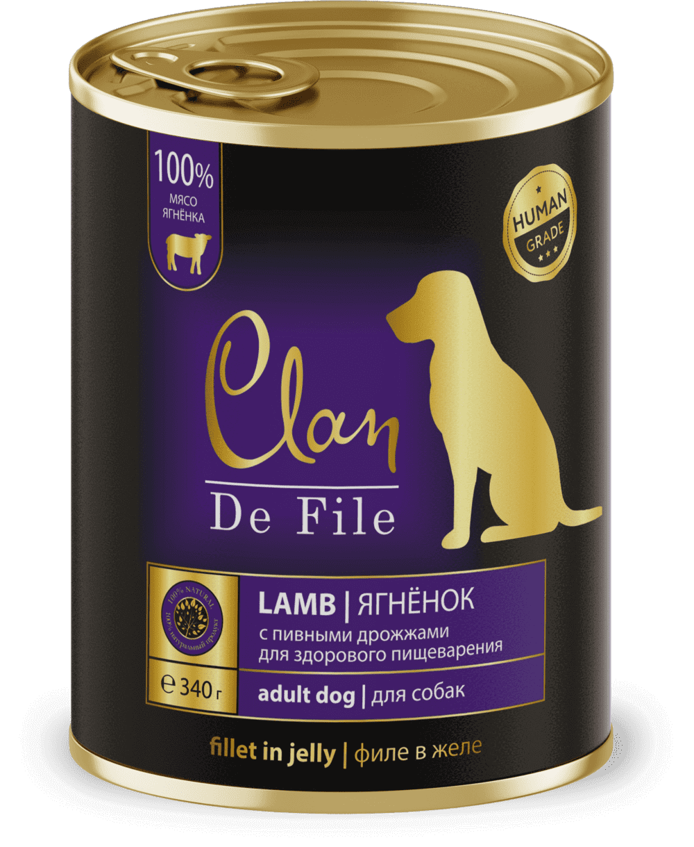 Clan De File Консервы для собак (ягненок)