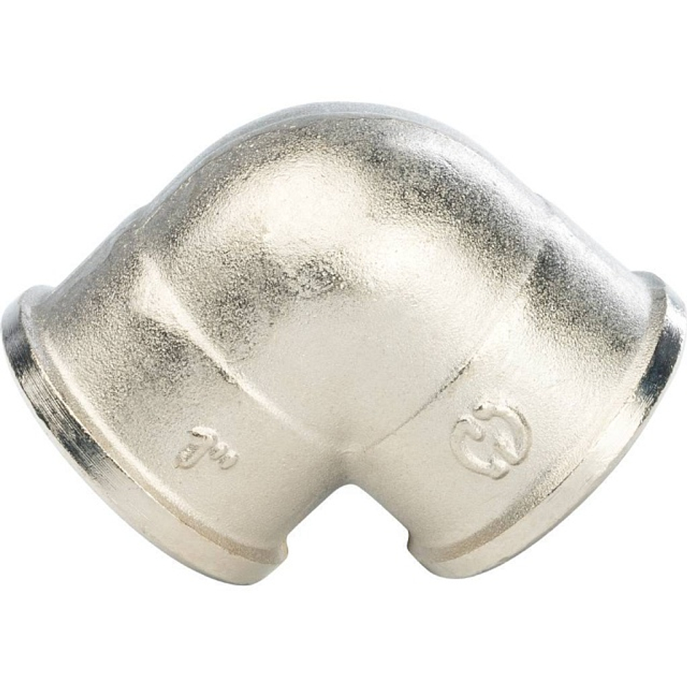 Отвод 90° с внутренней резьбой STOUT SFT 0014 - 1" (для стальных труб, латунь никелированная)