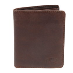 Фото бумажник KLONDIKE DIGGER «Cade» натуральная кожа в темно-коричневом цвете в фирменной коробке с гарантией