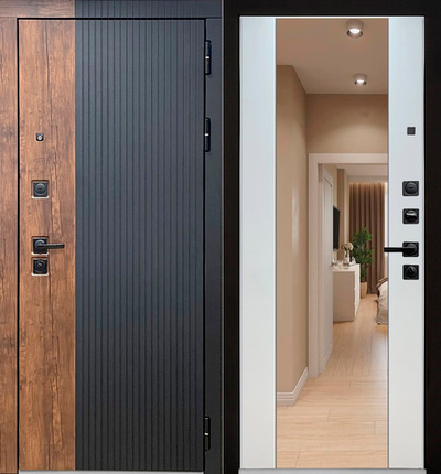 Шторм Зеркало ОПТИМА (эмалит Белый)