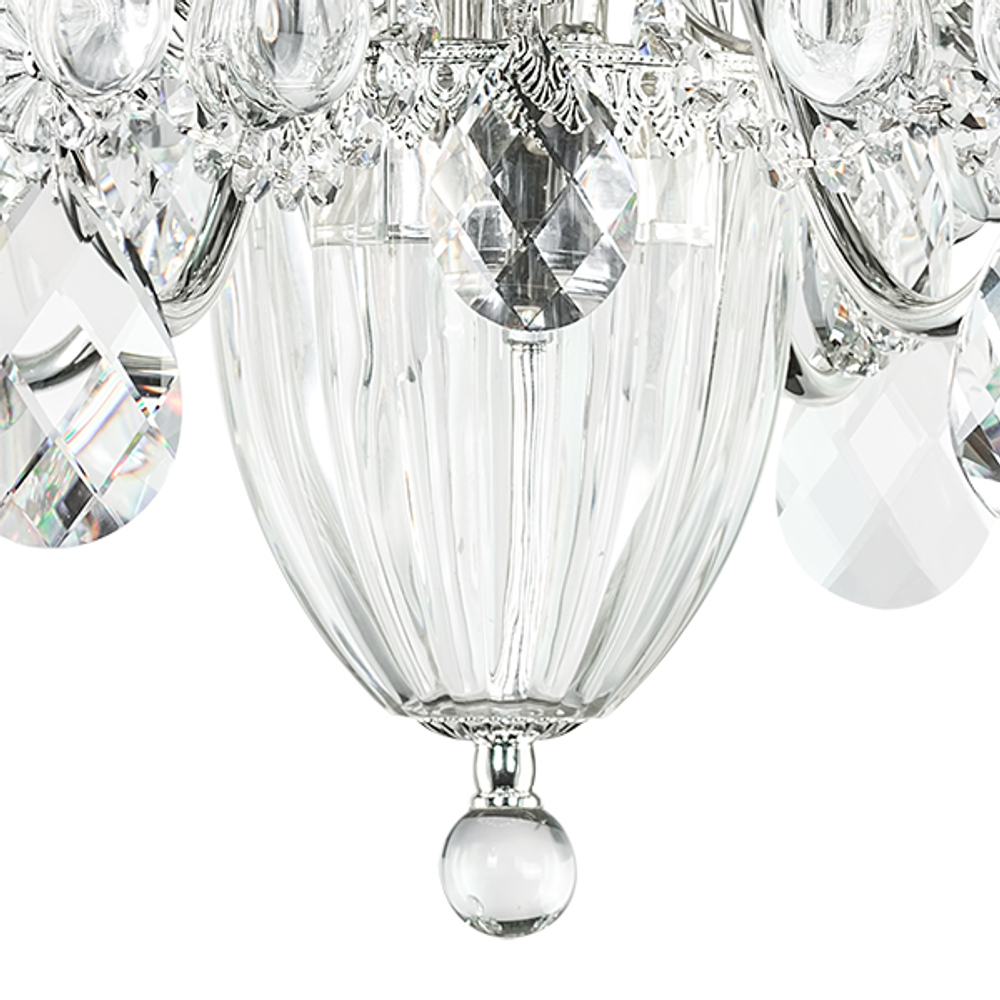 790064 Люстра SCHON 6x60W E14 Серебро