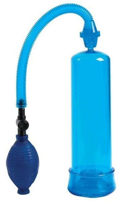 Голубая мужская эрекционная помпа soPUMPed