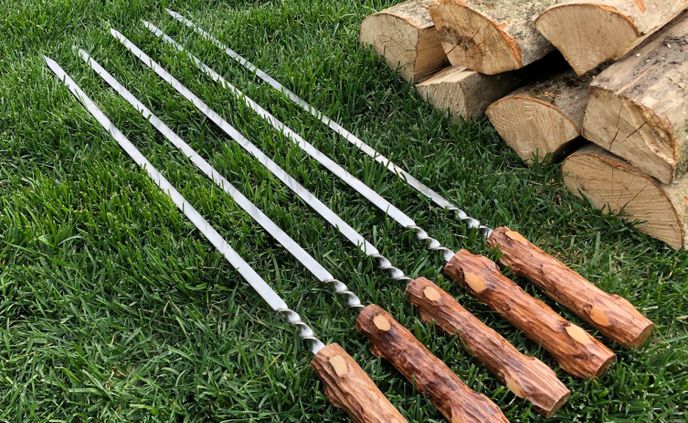 Тестируем шашлычный набор "Пенек" на природе