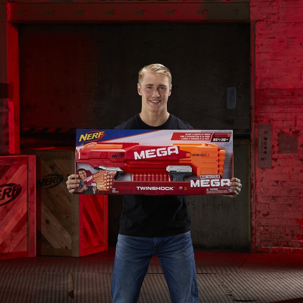 Nerf: Бластер Мега Твиншок B9893 — Mega TwinShock — Нерф Нёрф Хасбро