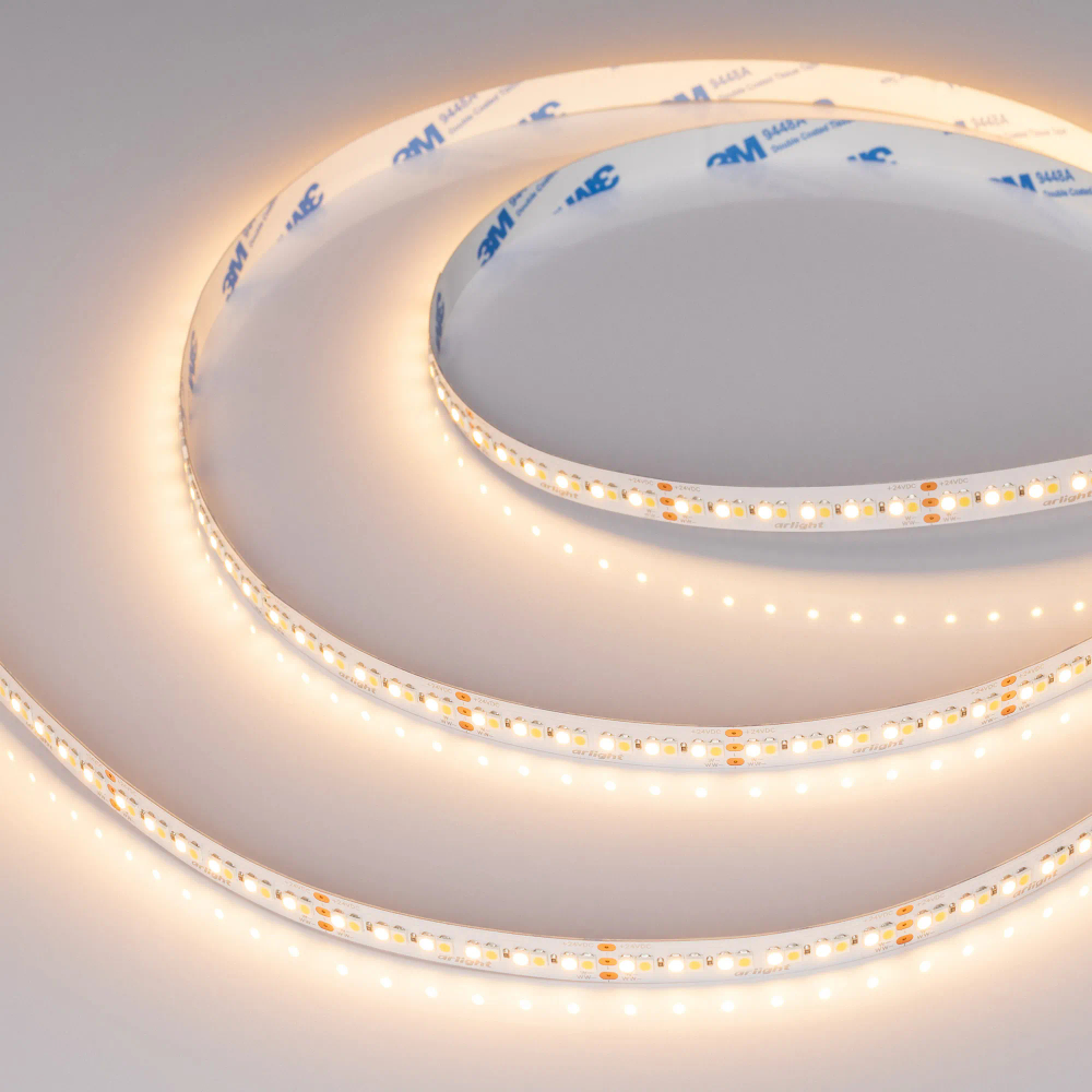Светодиодная лента RT-A240-10mm 24V White-MIX (19.2 W/m, IP20, 3528, 5m) (Arlight, Изменяемая ЦТ) 025210(2)