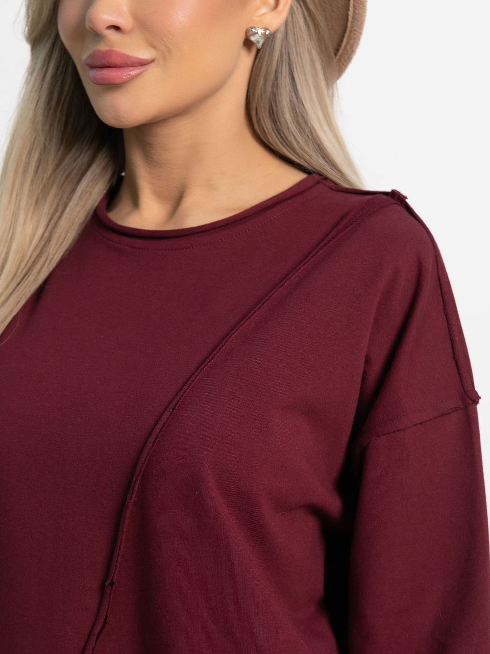 Блуза Эйрин (бордовая) Б15103-35М LT Collection
