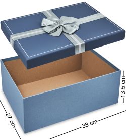 WF-179-B Набор коробок из 3 шт, синий/голубой