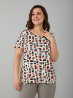 Футболка Фв-107/бежевый-цветныемазки